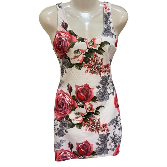 33 Joe Elle Fitted Floral Mini Dress 